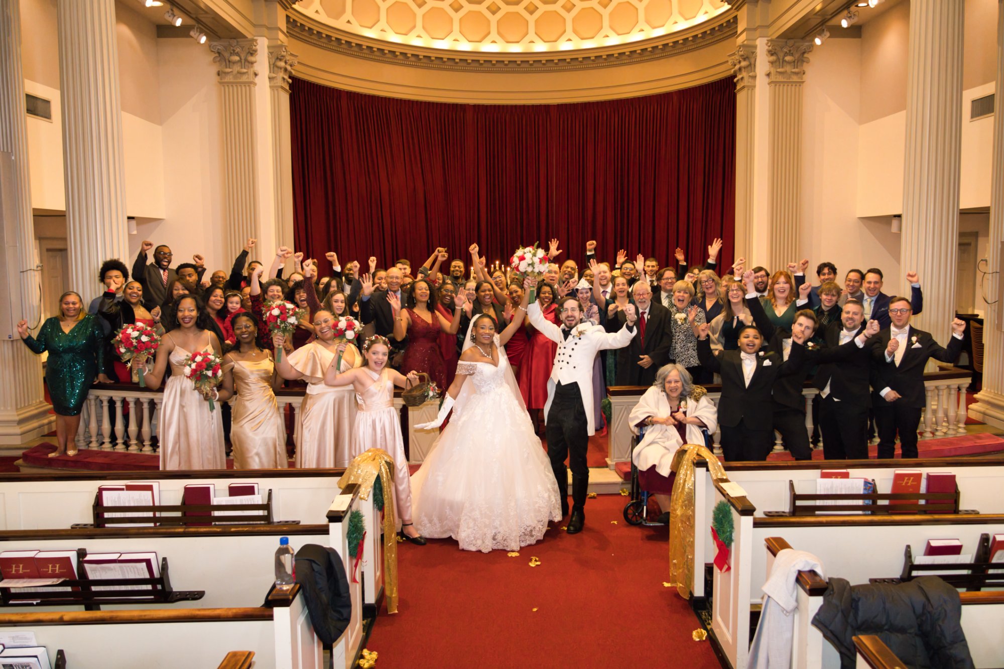 Elegant couple portrait
