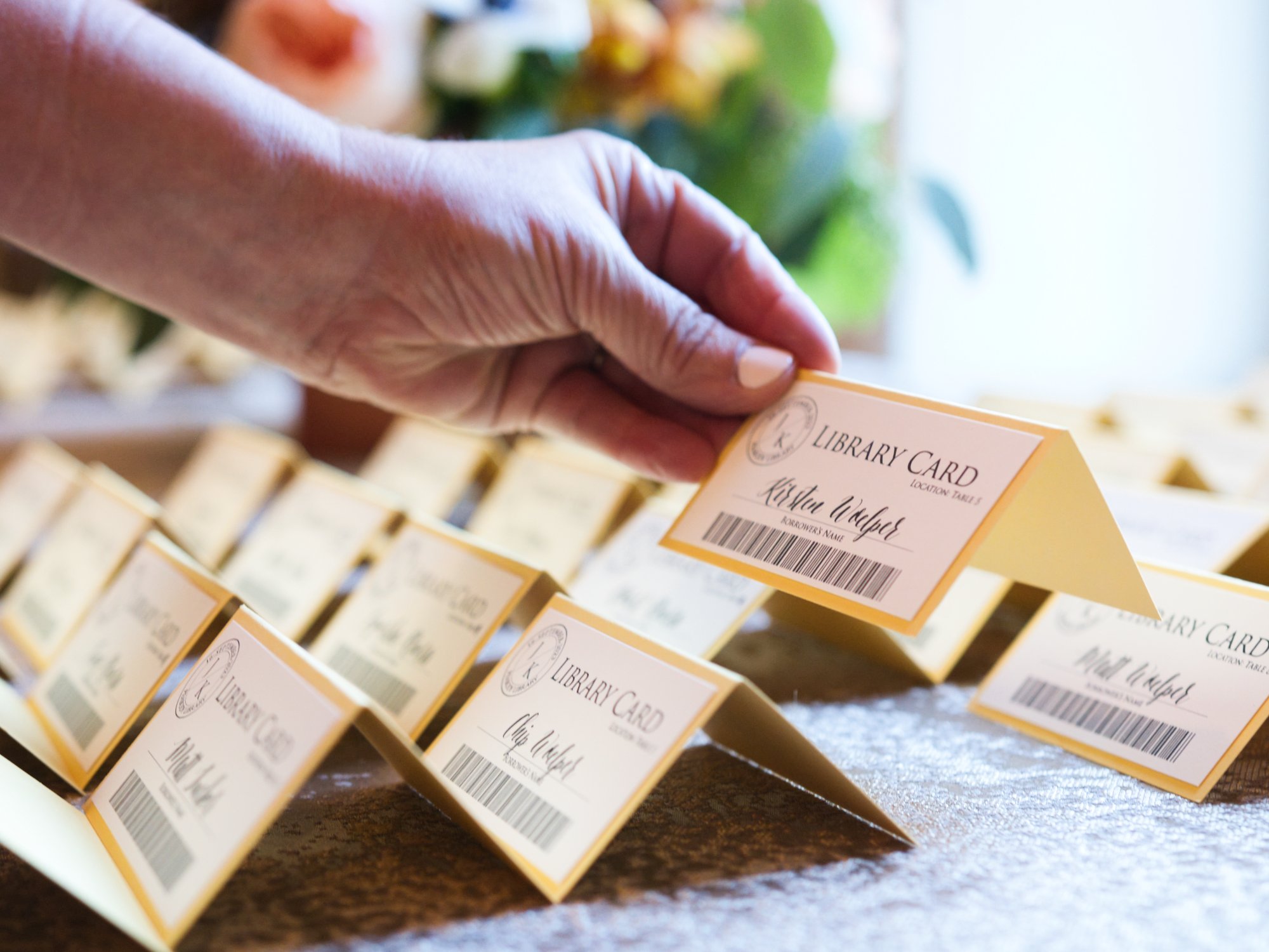 Wedding detail place cards